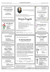 Familienanzeigen