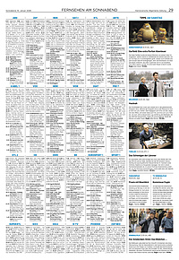 Fernsehen am Sonnabend